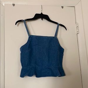 Denim crop top